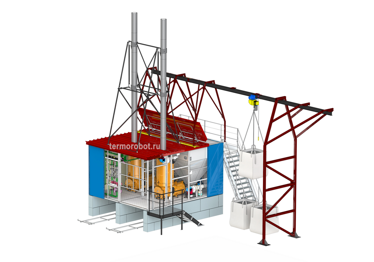 Блочно-модульная котельная БМК-2×400 купить у производителя в Новосибирске  - Терморобот